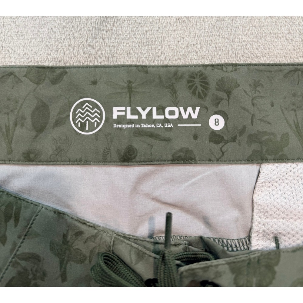 Flylow Womens Marion Board Swim Quick Dry Activewear Trunk Shorts Size 8 - Picture 3 of 12